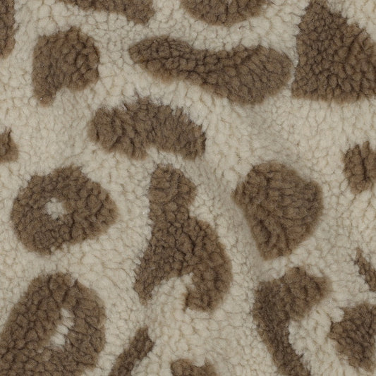 Teddy Fleece - Animal Print - Brown