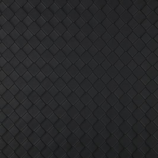 Woven Faux Leather - Black