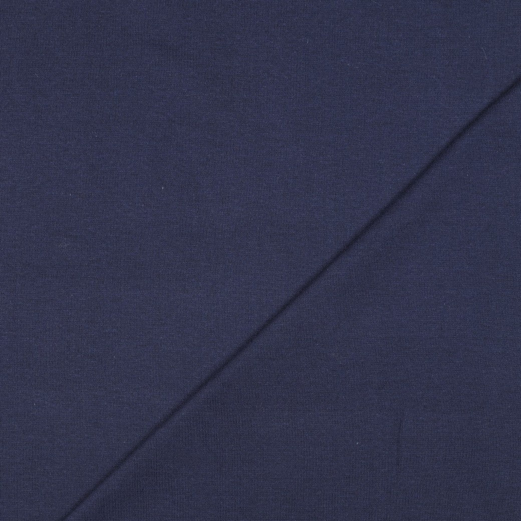 Organic Cotton Ribbing - Navy
