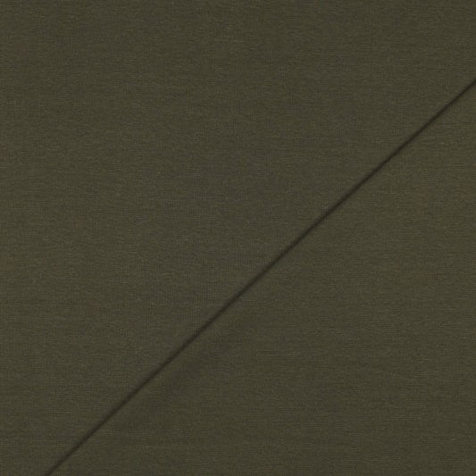 Organic Cotton Ribbing - Khaki