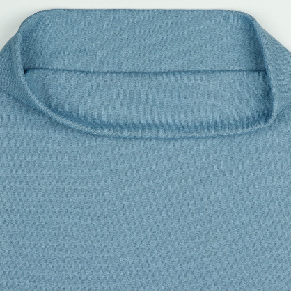 Organic Cotton Ribbing - Blue Shadow