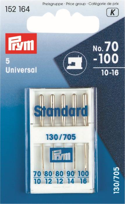 Prym Standard Machine Needles - Sizes 70-100