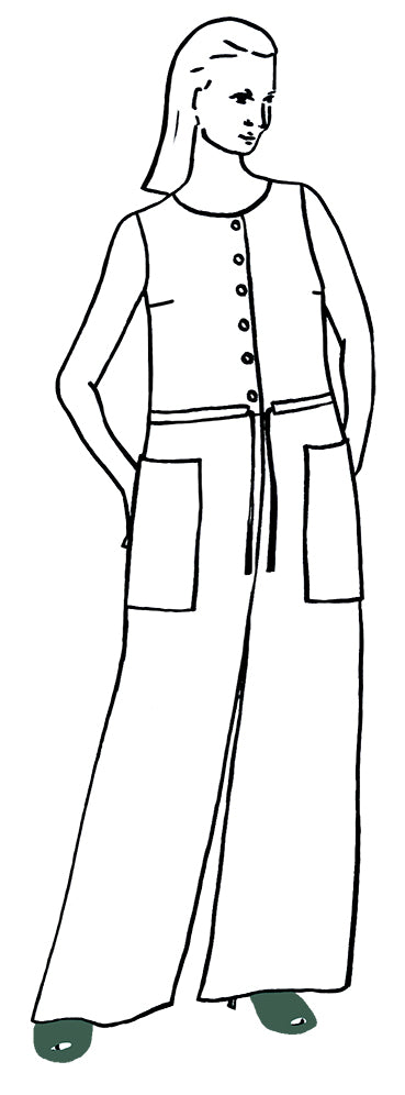 TAUKO - Veranda Jumpsuit - PDF Pattern