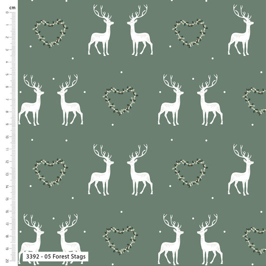 The Craft Cotton Company - Cosy Christmas - Forest Stags