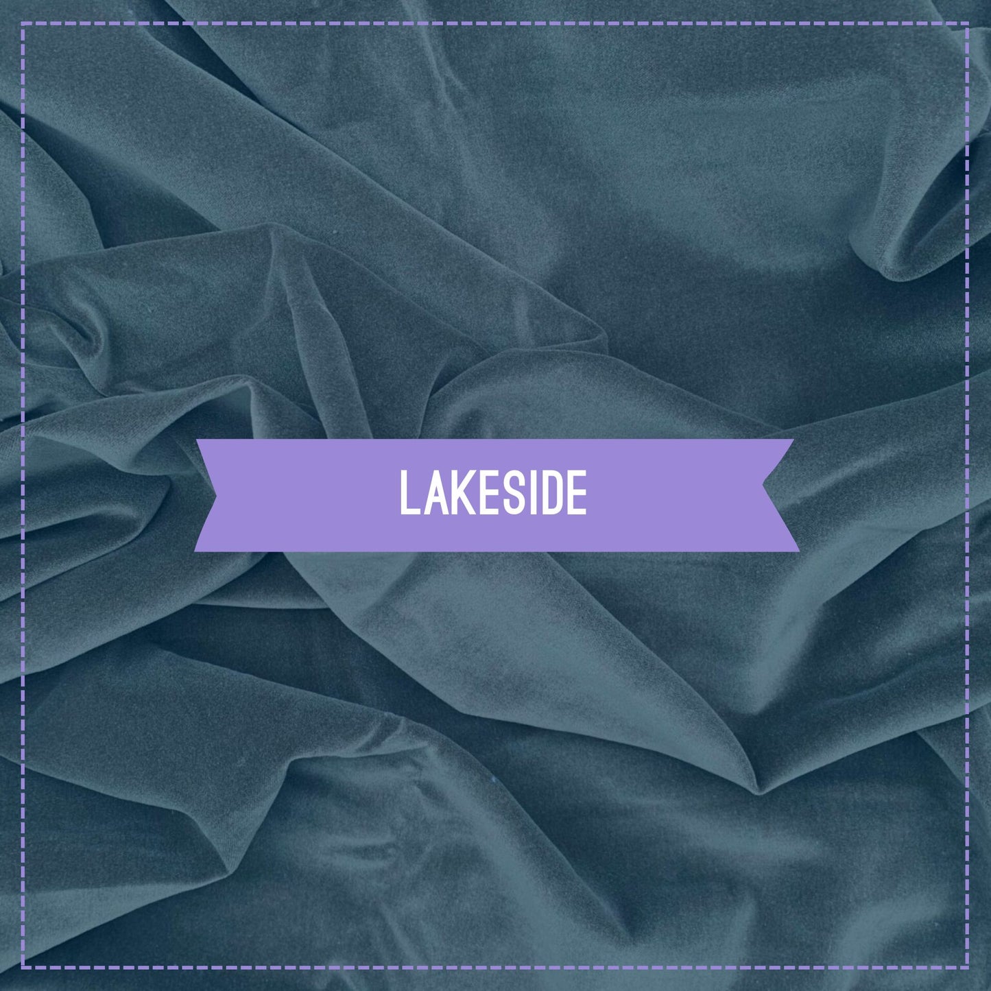 100% Cotton Velvet - Lakeside