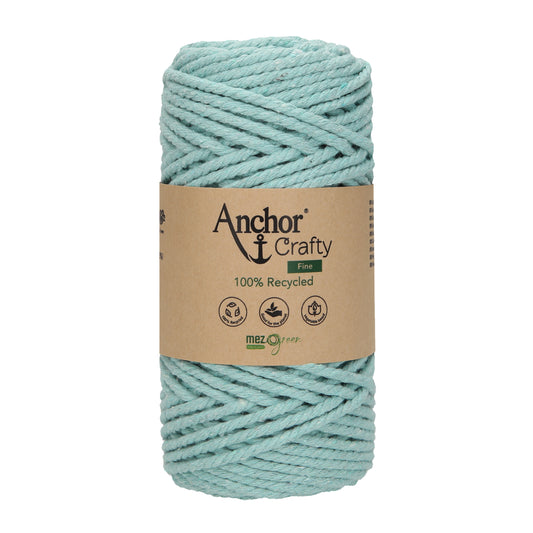 Anchor Crafty Fine 3mm Macrame Cord - Mint Blue