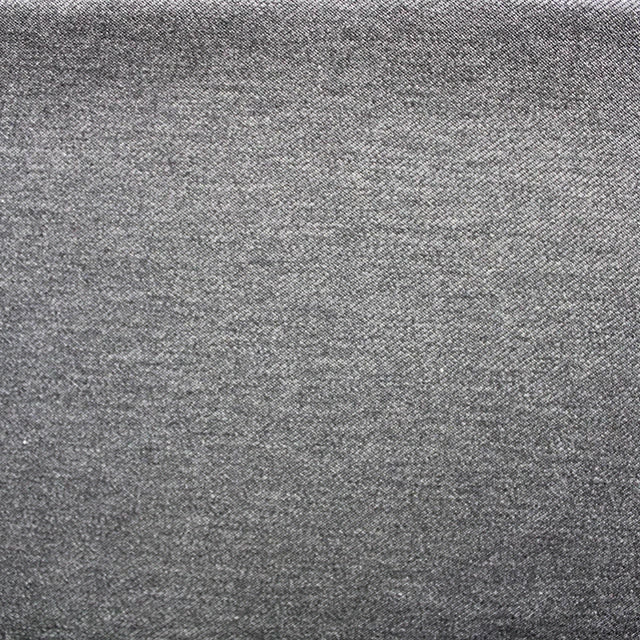 Twill Ponte Roma - Dark Grey Melange - 85CM Remnant