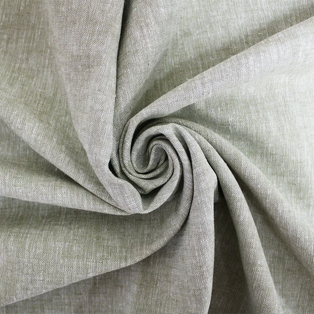 Cumbria - Cotton/Linen Blend - Soft Olive - 70CM Remnant