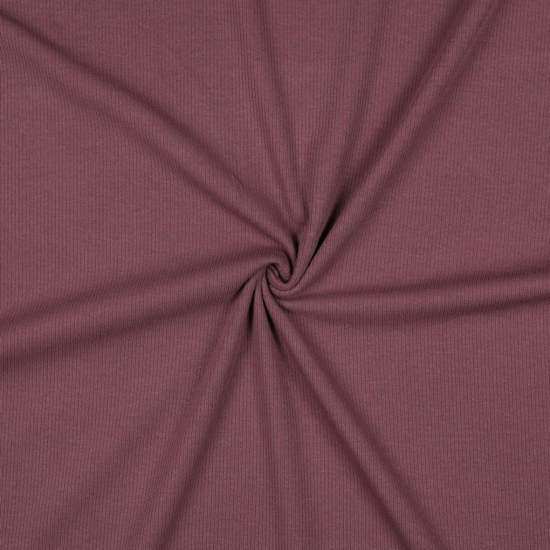 Rib Cotton Jersey - Aubergine