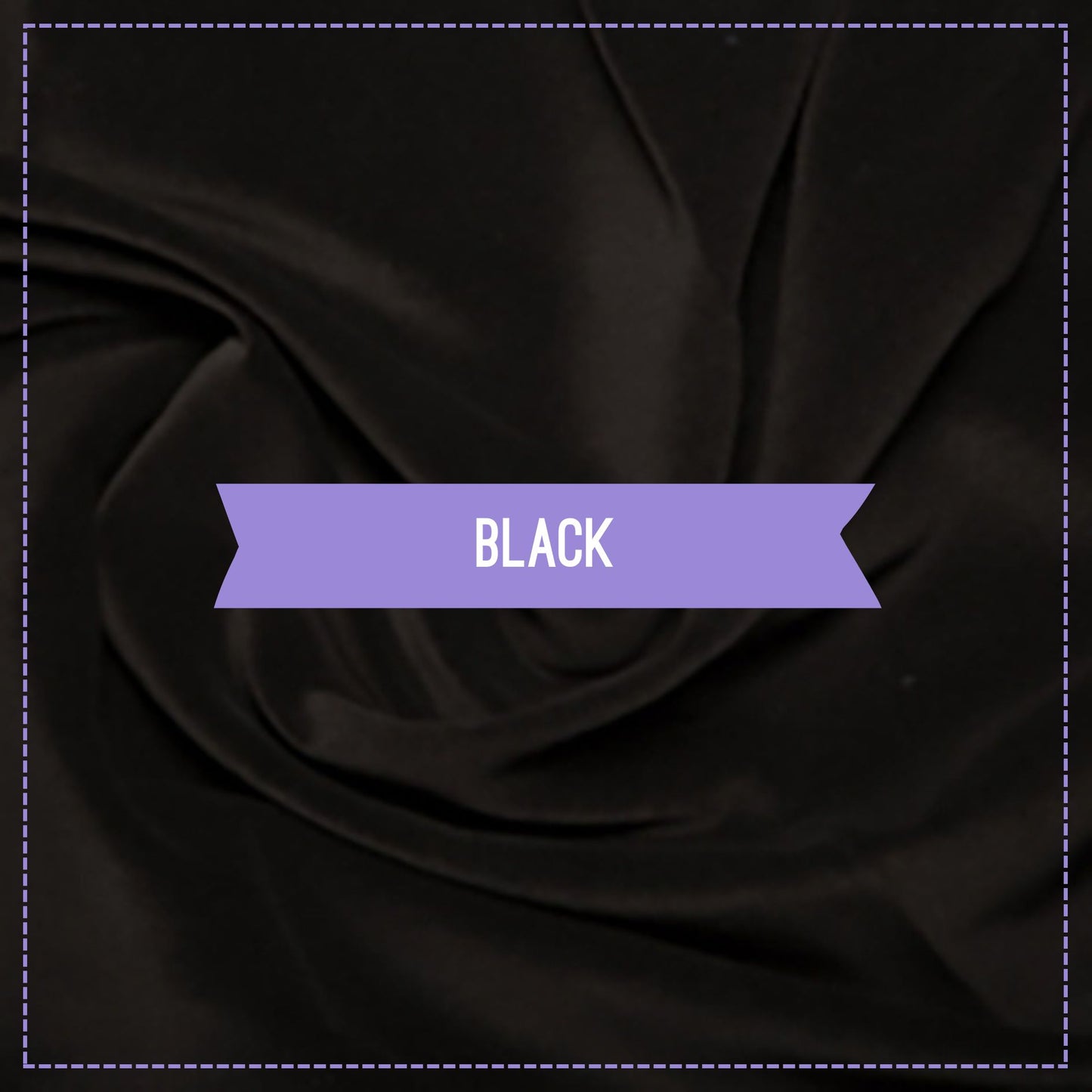 100% Cotton Velvet - Black