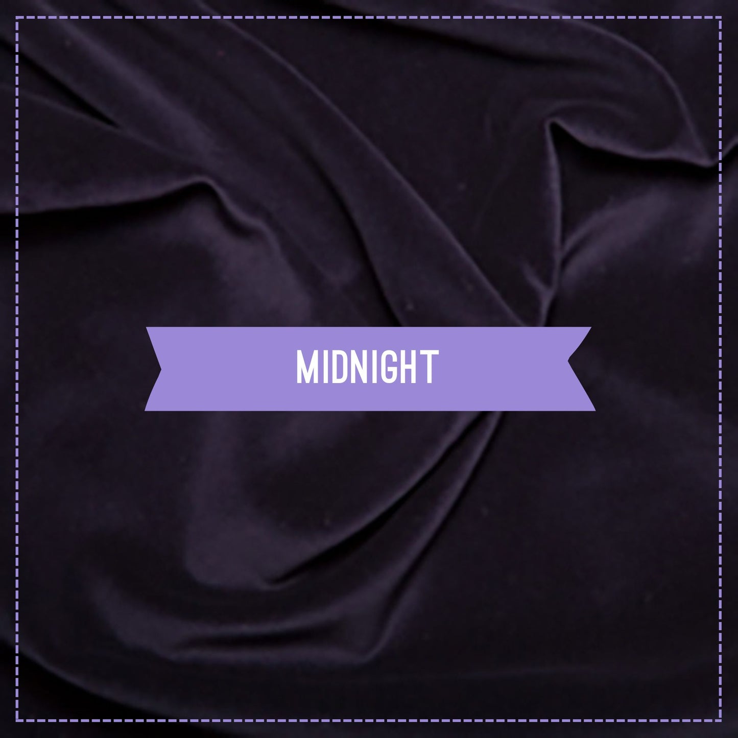 100% Cotton Velvet - Midnight