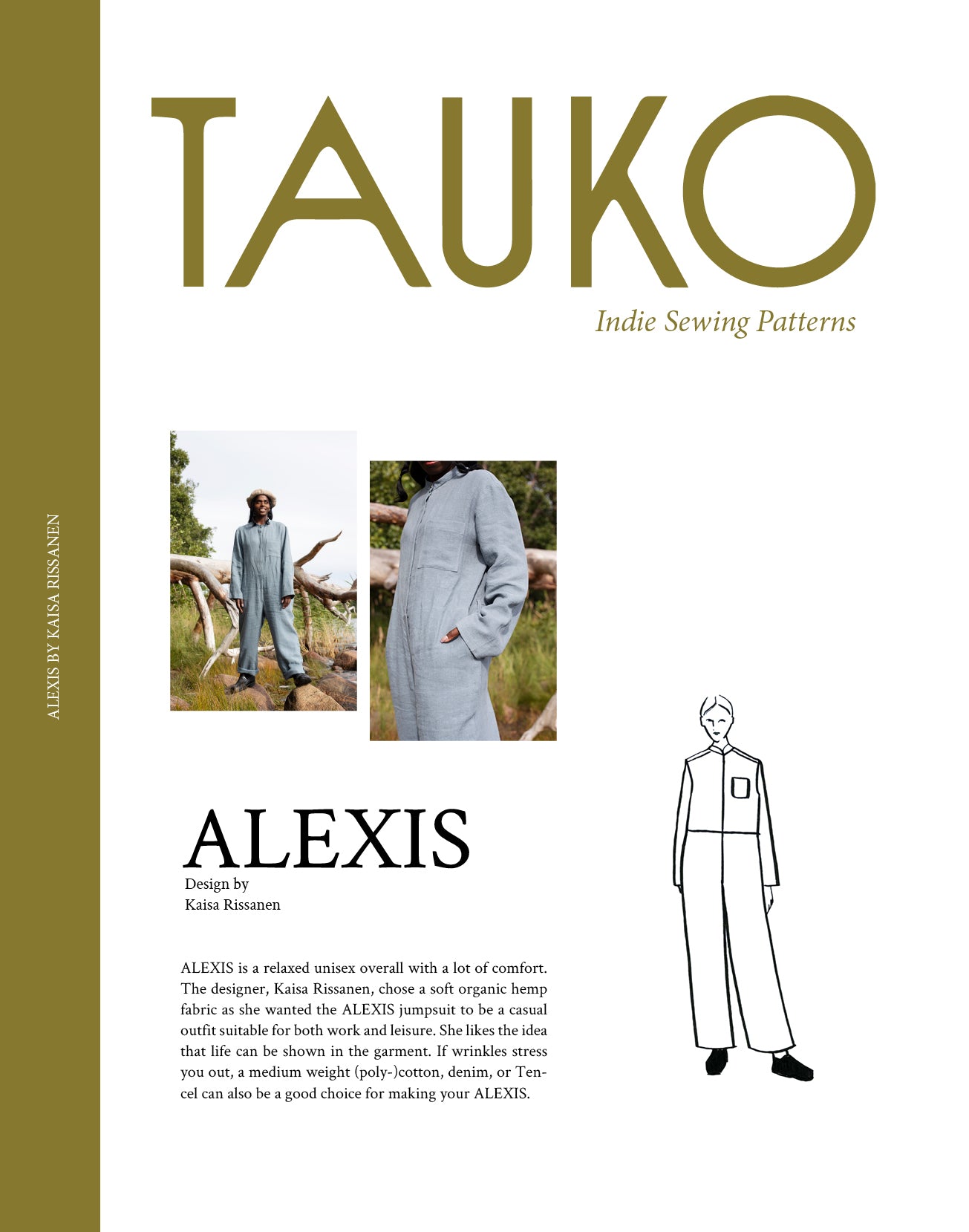 TAUKO - Alexis Jumpsuit - PDF Pattern
