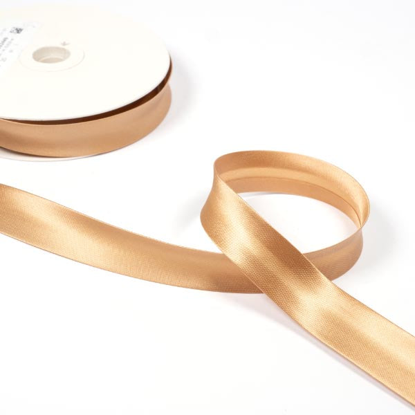 Satin Bias Binding - Gold