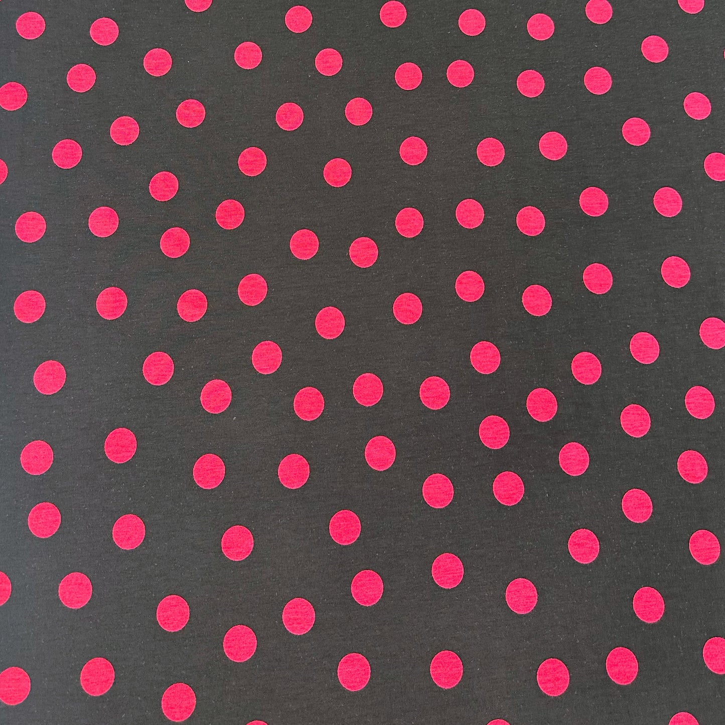 Cherry Polka Viscose Jersey