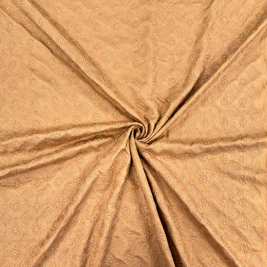 Embroidered Faux Suede Knit