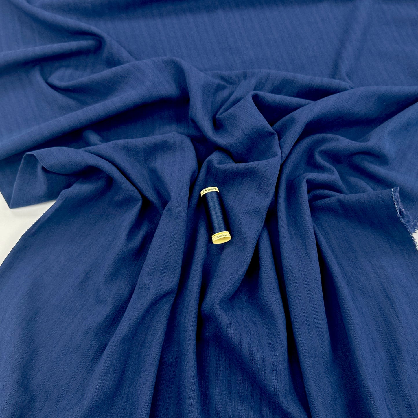 Fine Embroidered Cotton - Navy