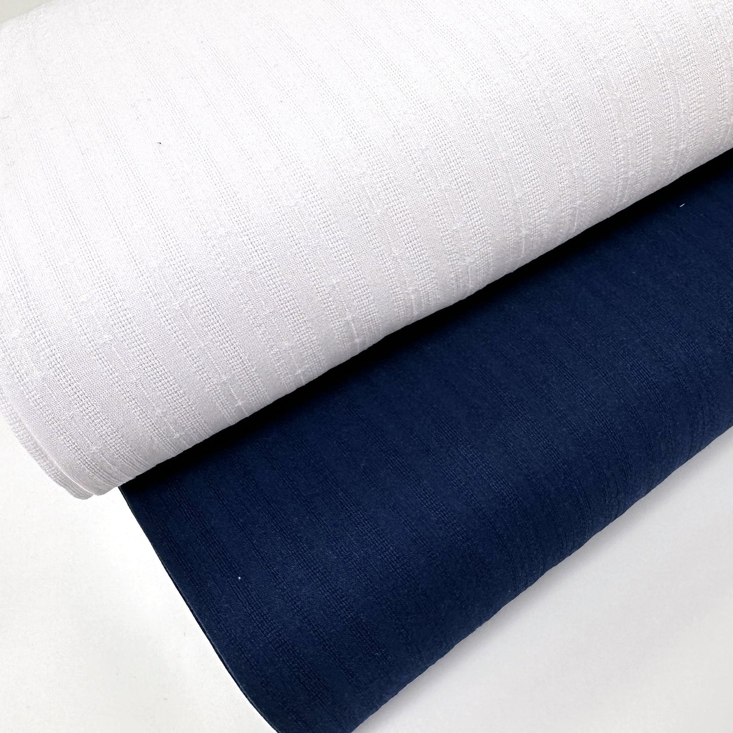 Fine Embroidered Cotton - Navy