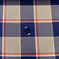 100% Cotton Flannel Check - Navy