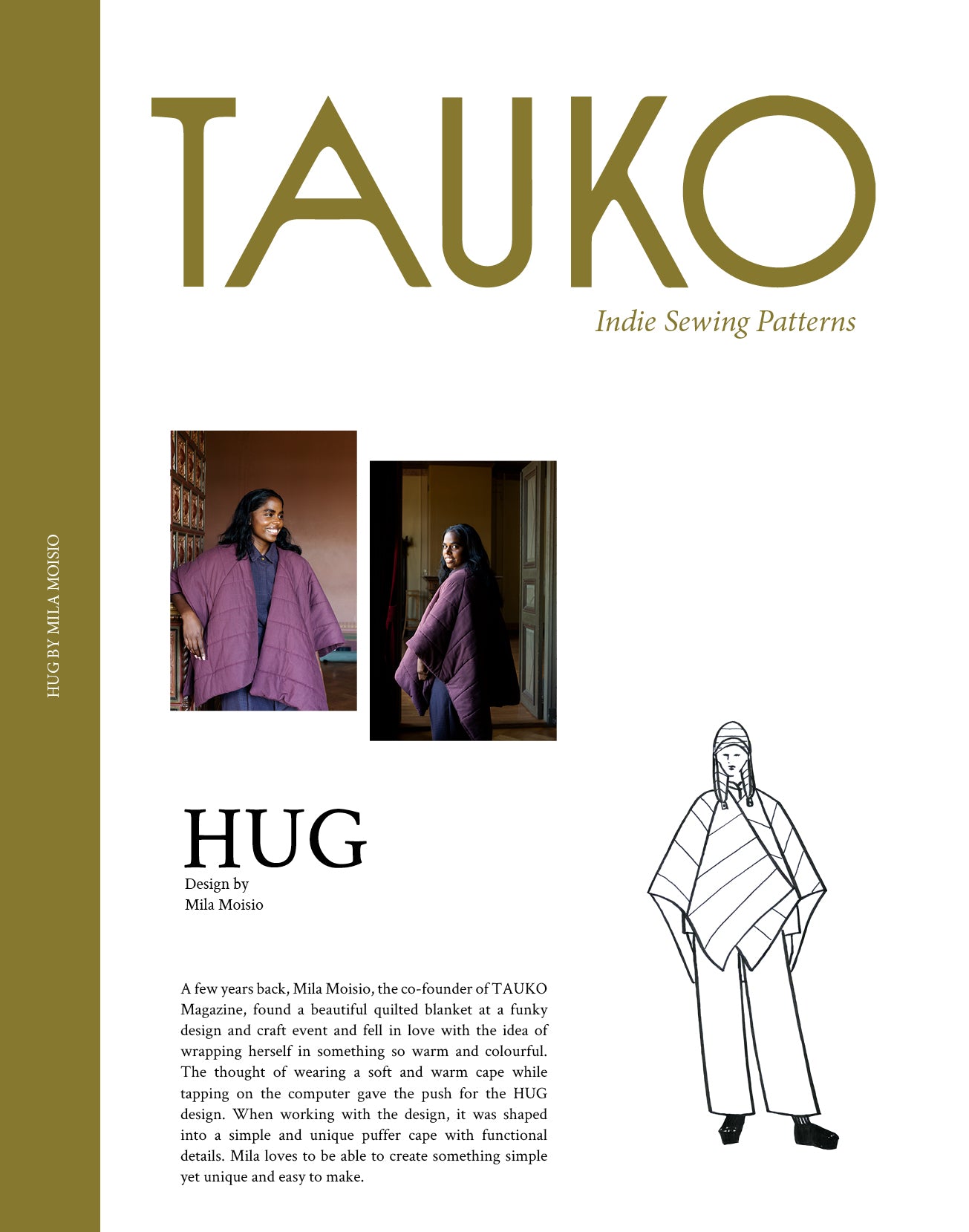 TAUKO - Hug Cape - PDF Pattern