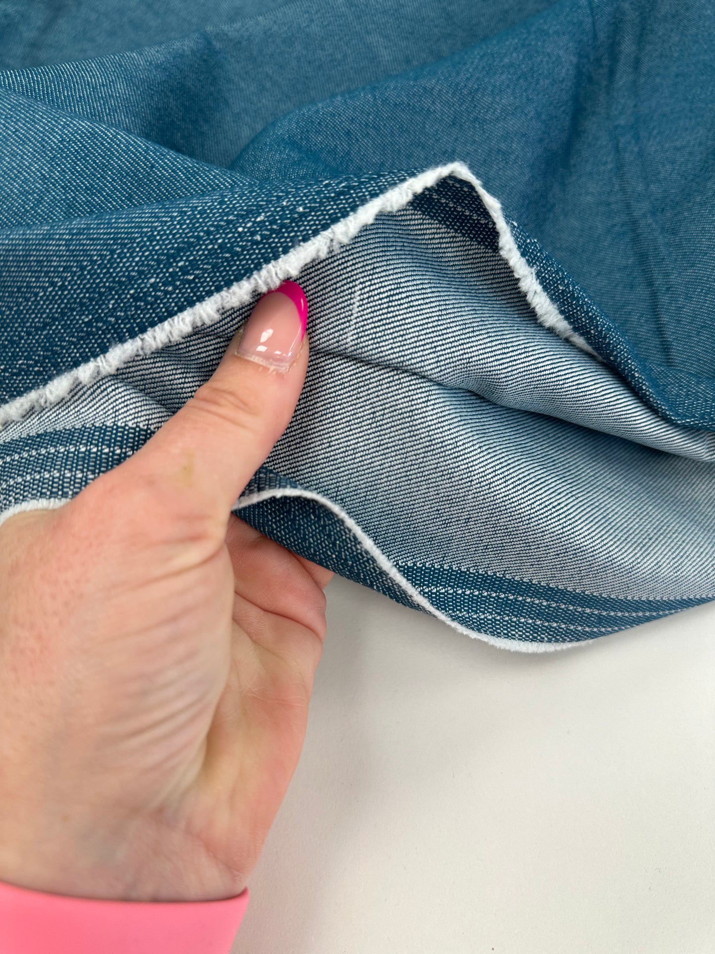 Stretch Denim - Petrol - (Imperfect)