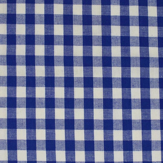 1cm Cotton Gingham - Royal