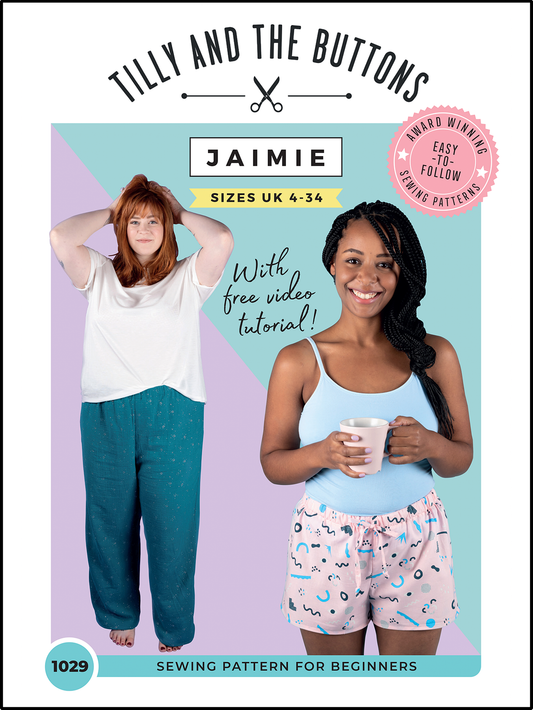 Tilly and the Buttons Jaimie Pyjama Shorts or Trousers - UK Sizes 4-34