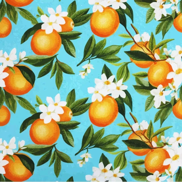 Oranges Linen Viscose Blend