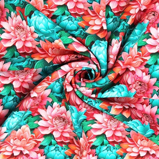 3D Floral Viscose