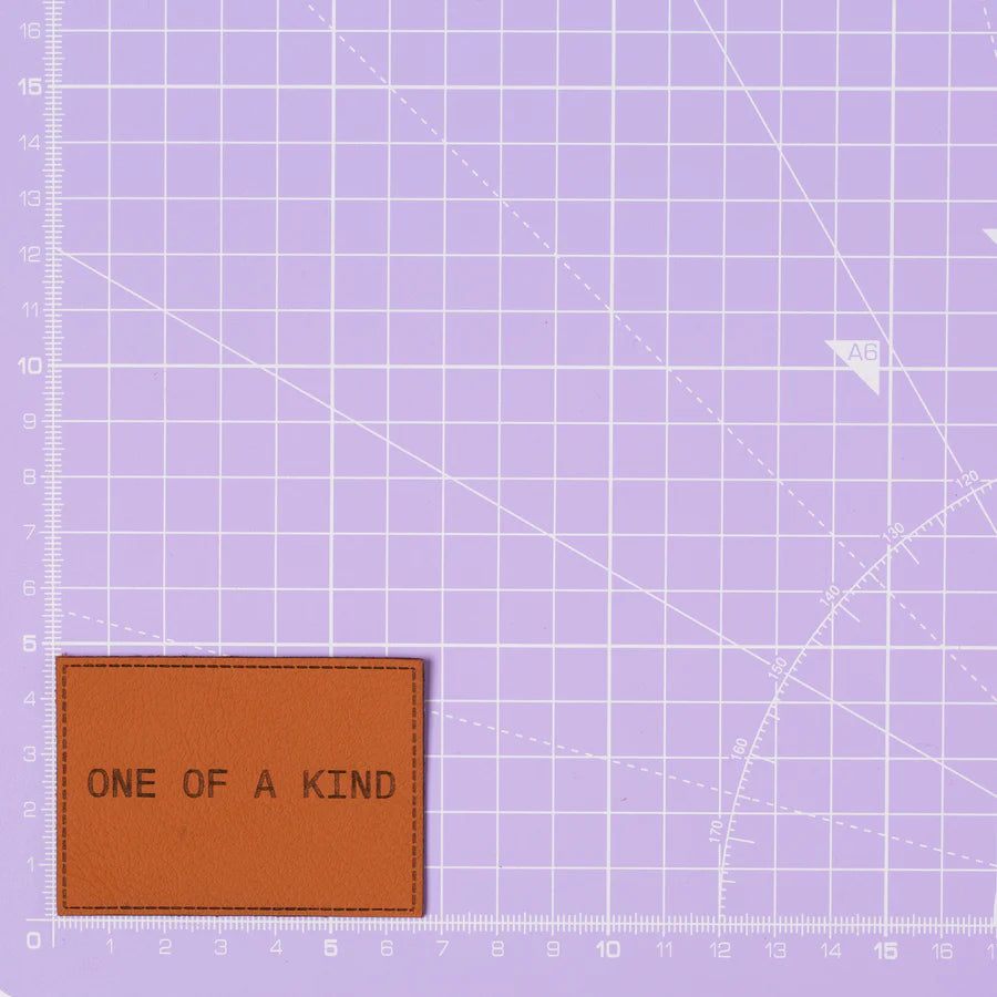Little Rosy Cheeks - One Of A Kind - Pack of 2 Leather Jeans Labels - Whisky Tan