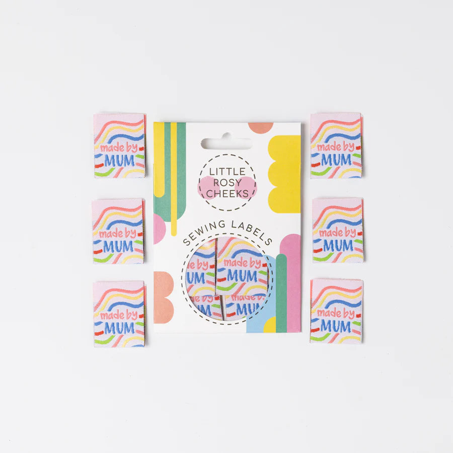 Little Rosy Cheeks - Made By Mum - Pack of 6 Sewing Labels