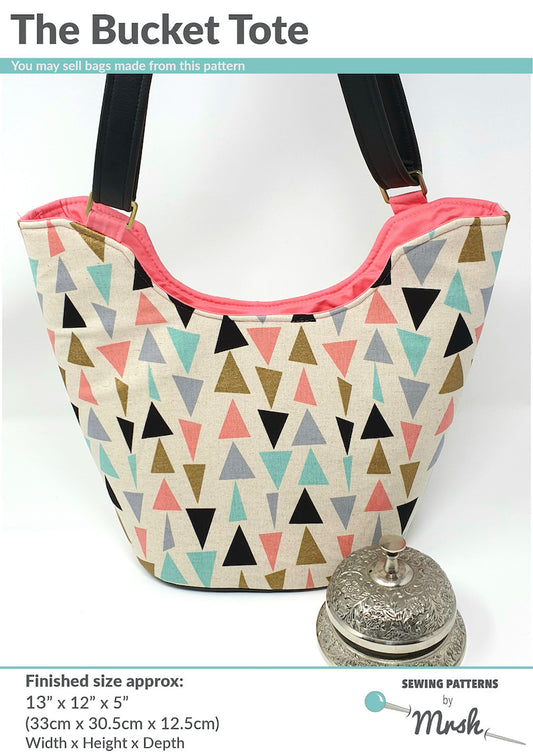 Sewing Patterns by Mrs H - The Bucket Tote Bag Pattern