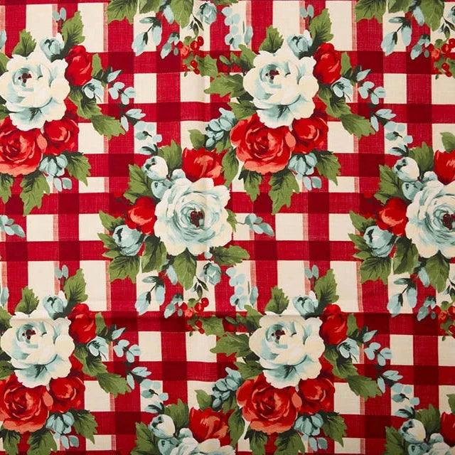Winter Gingham Cotton Viscose Twill (Pre-Order)