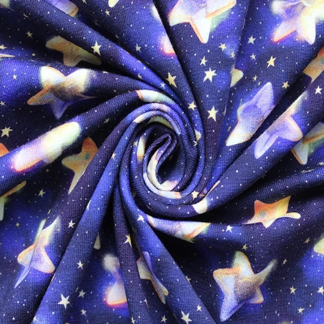 Golden Stars Cotton Jersey
