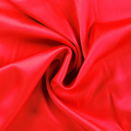 Viscose Satin - Red