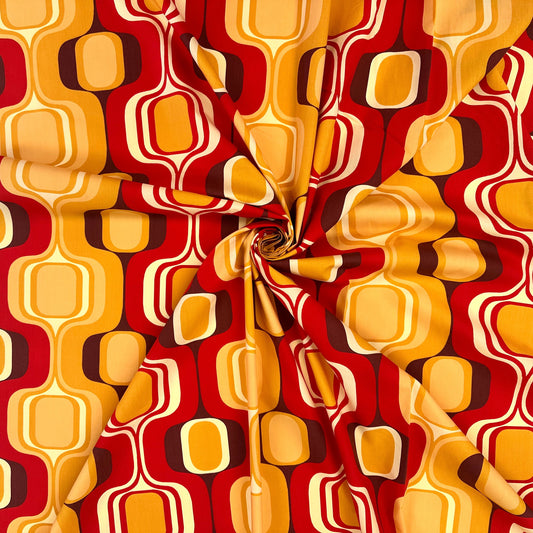 Mid Century Vibes Lightweight Cotton Sateen