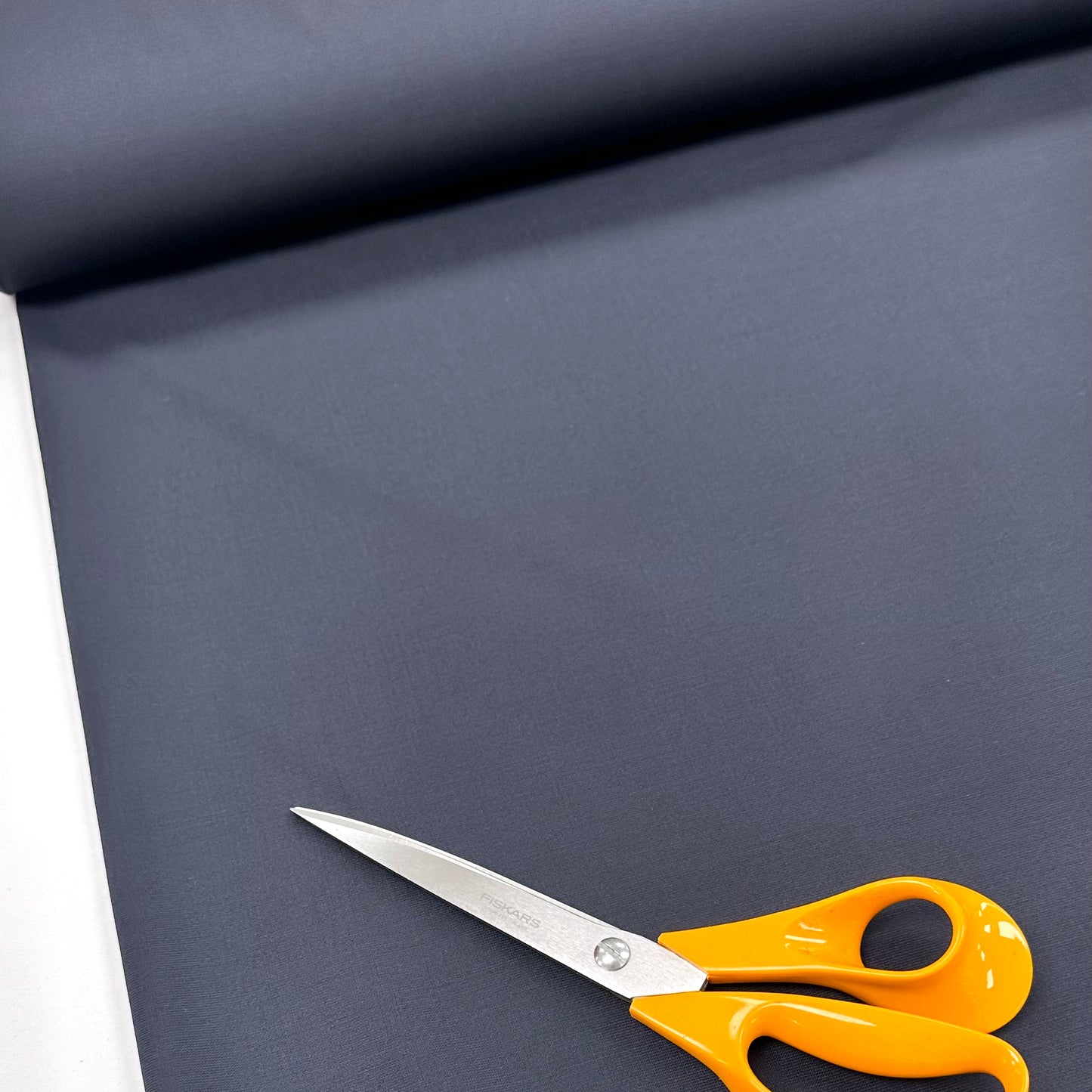 Navy Wool Blend Suiting - 90CM Remnant