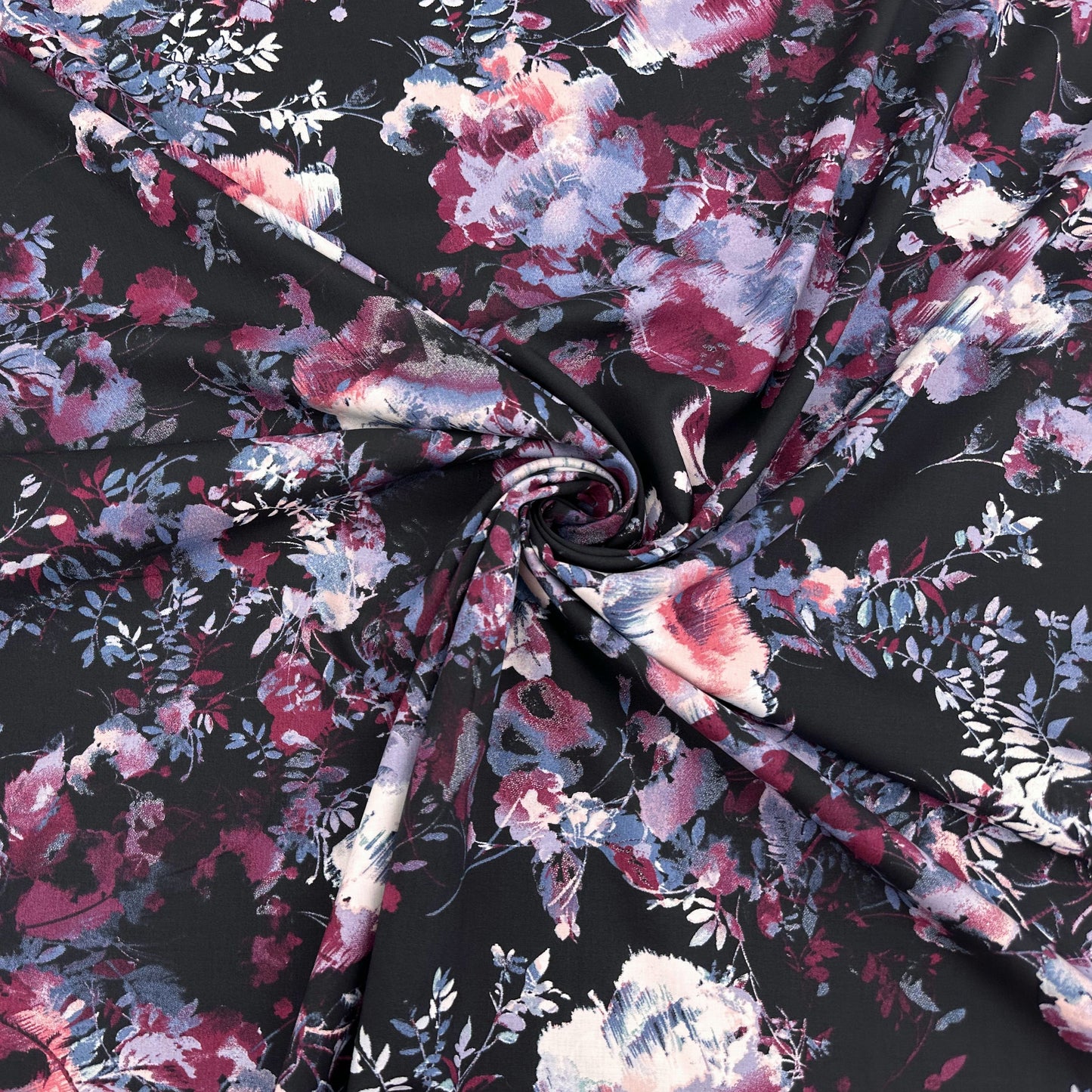 Dark Rose Viscose Challis