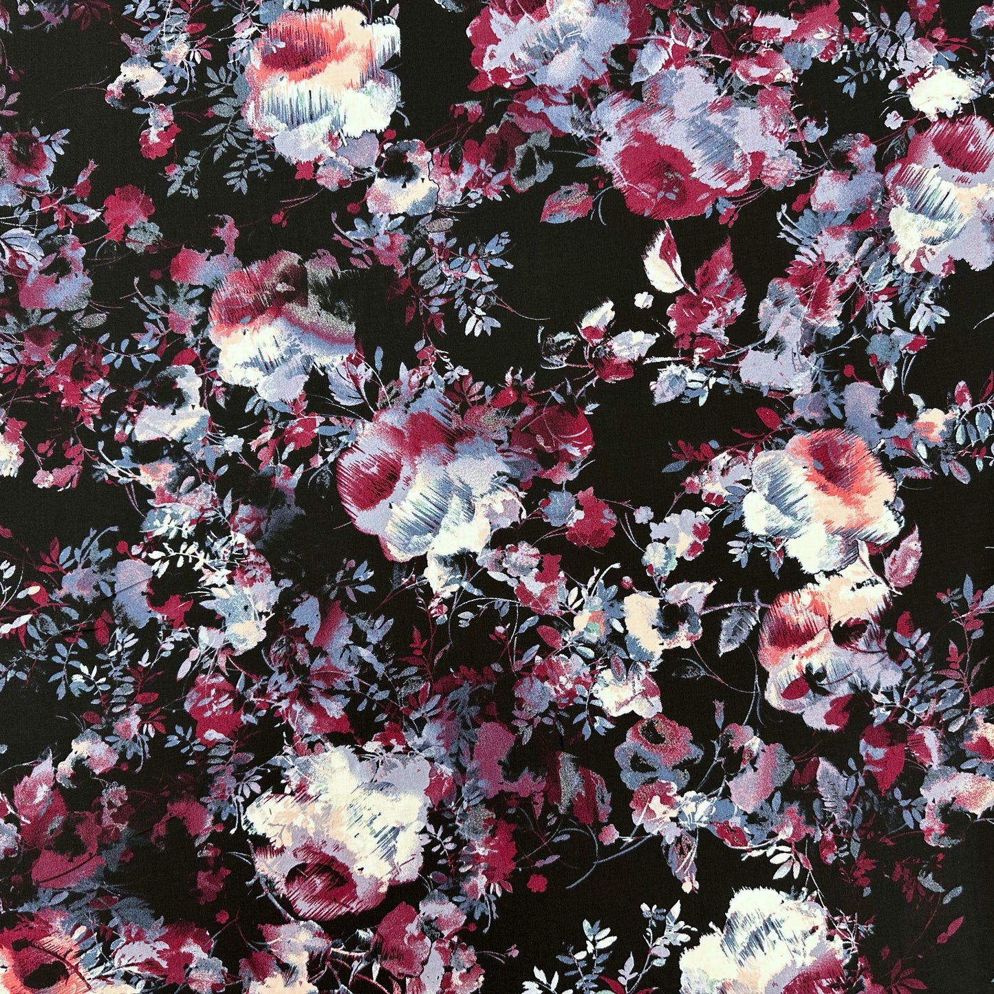 Dark Rose Viscose Challis