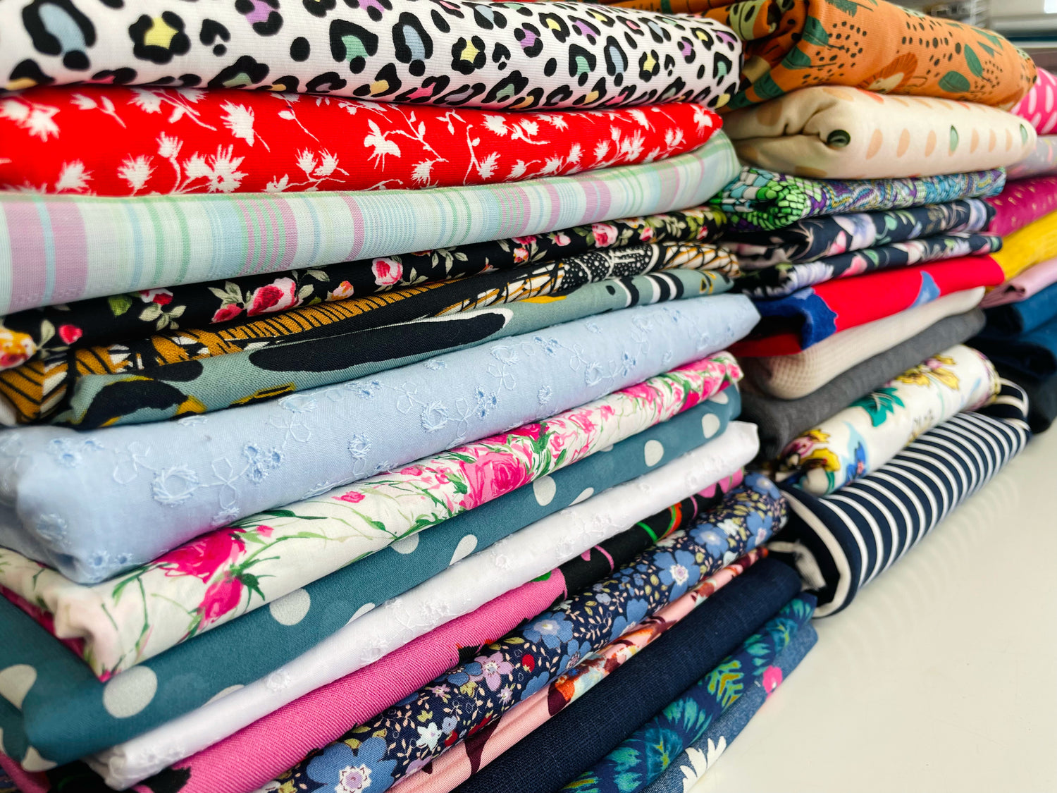 Quality dressmaking fabric UK, hand-picked by Jenny