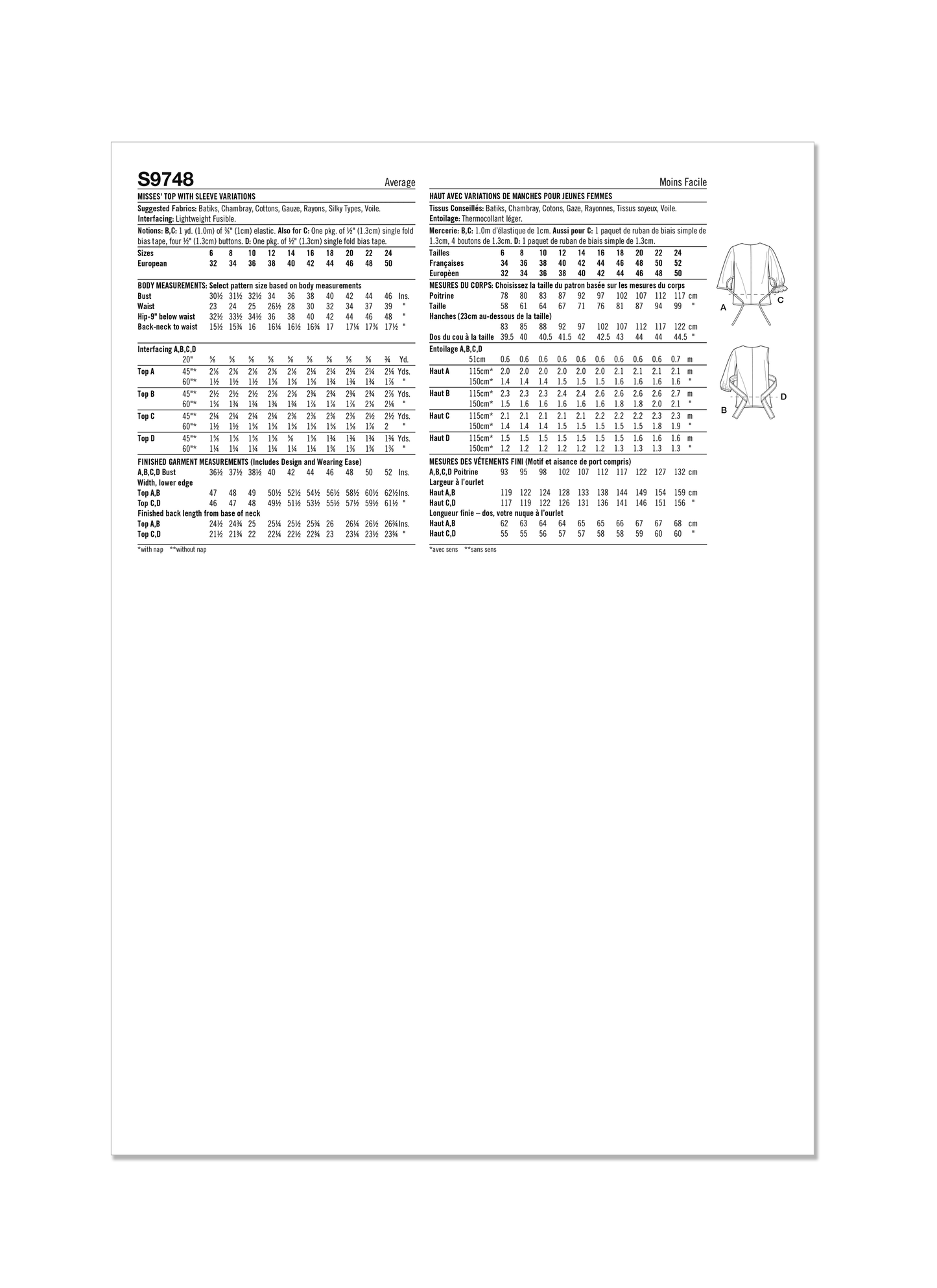 Simplicity 9748