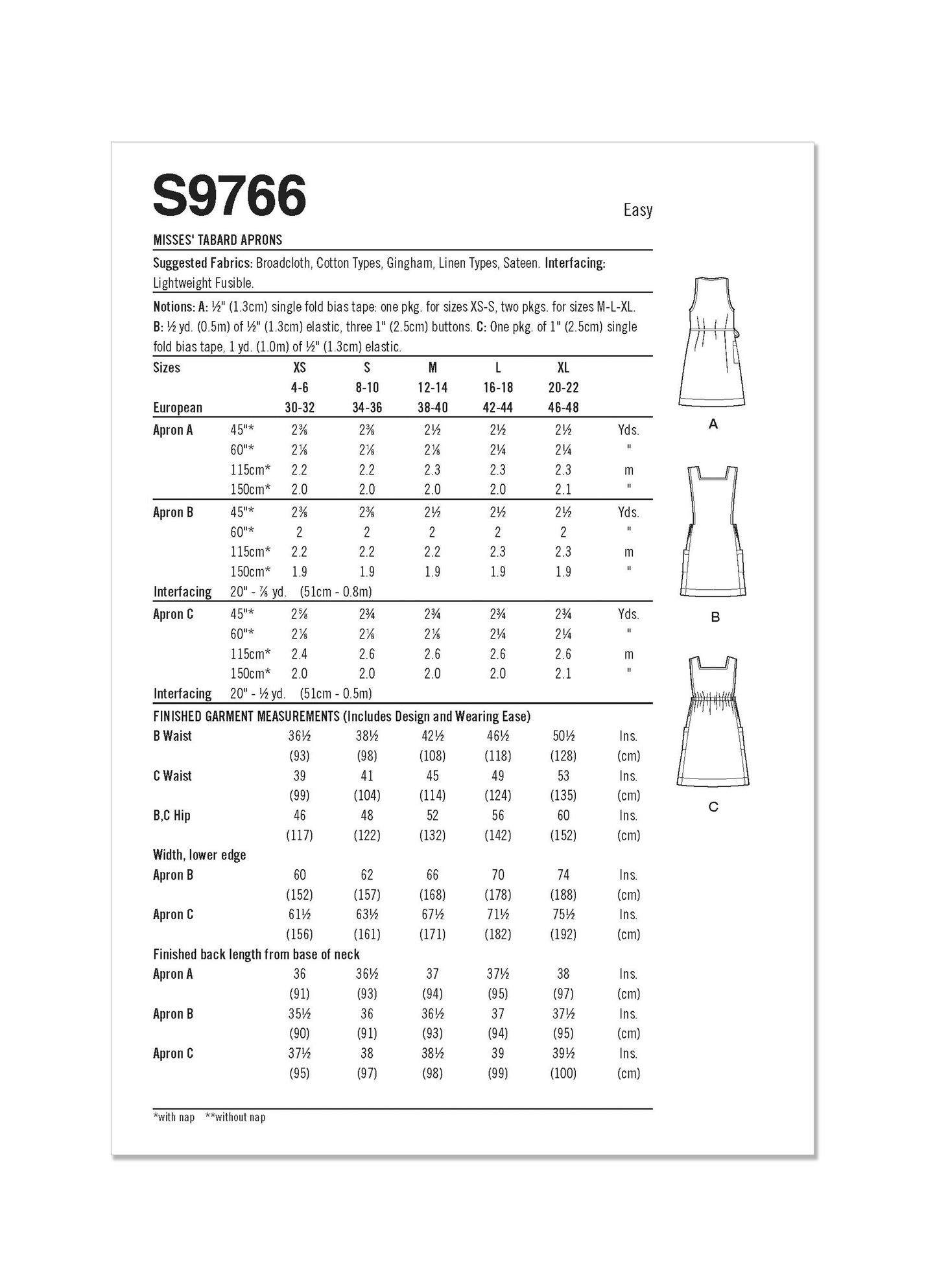 Simplicity 9766