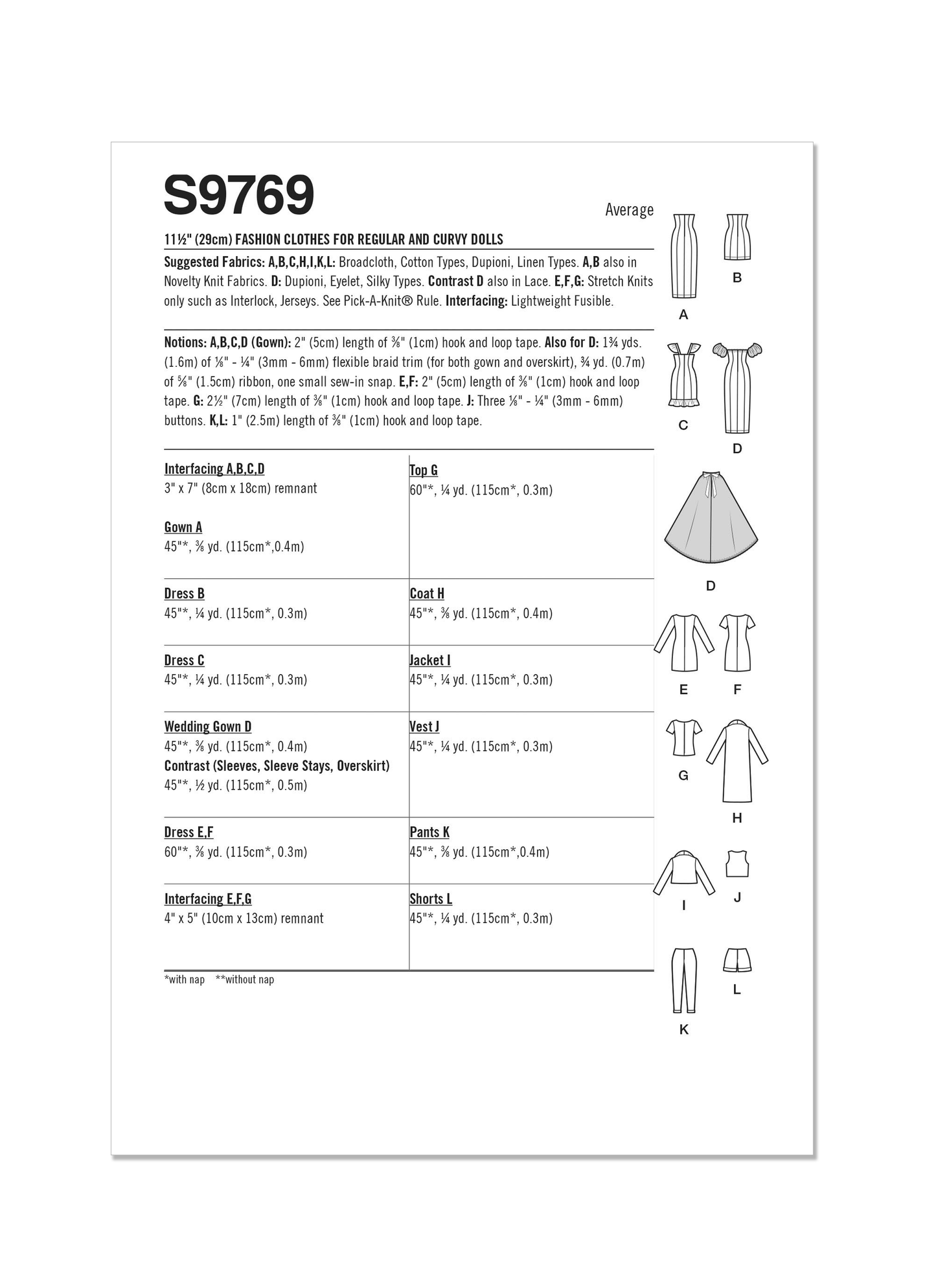 Simplicity 9769