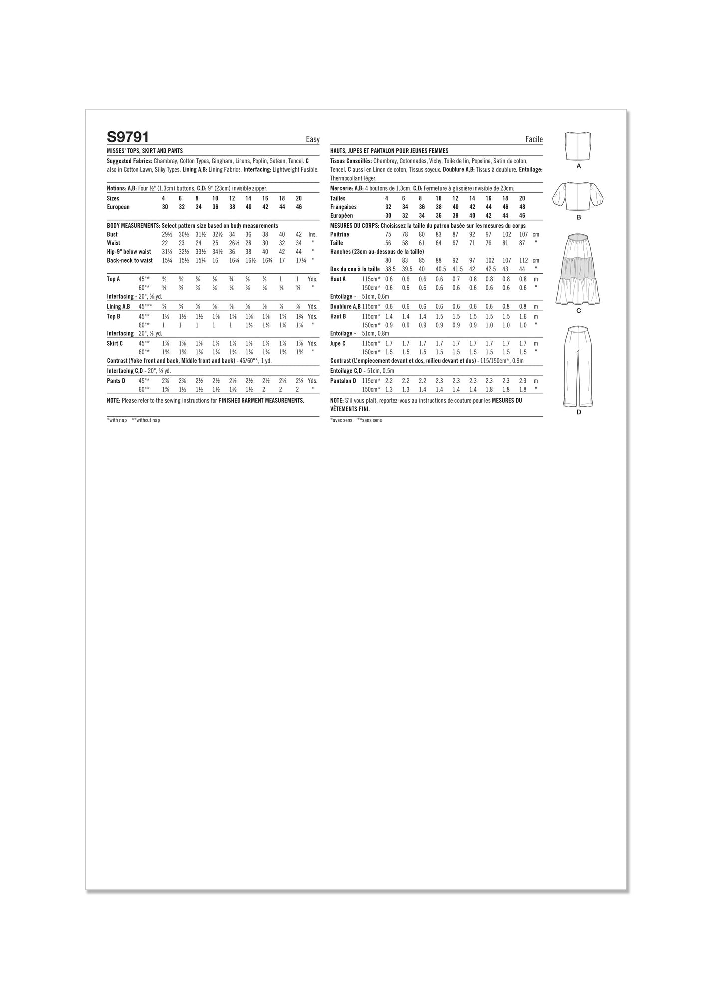 Simplicity 9791