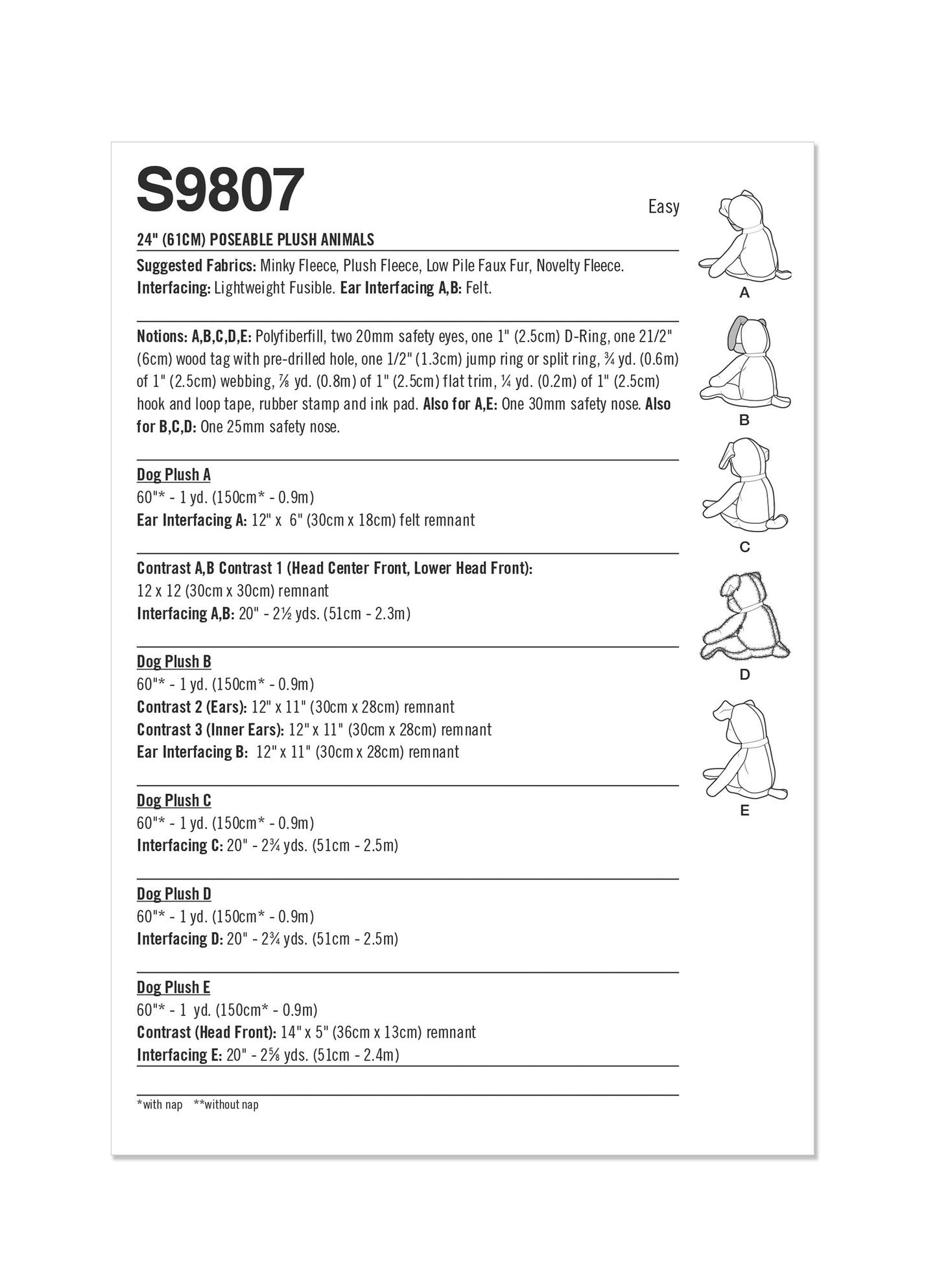 Simplicity 9807