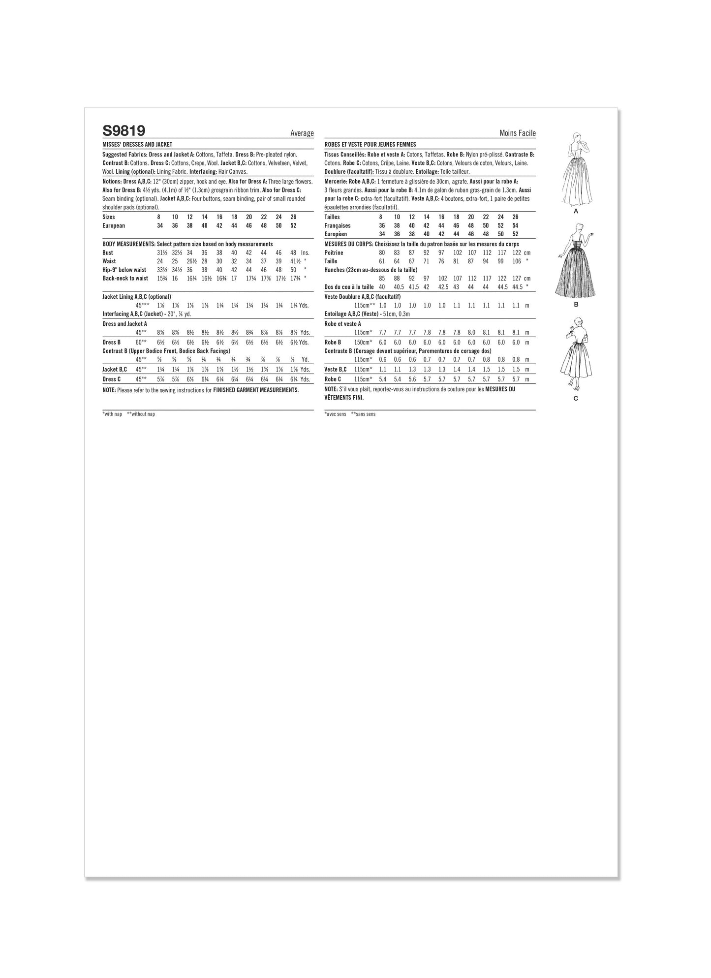 Simplicity 9819