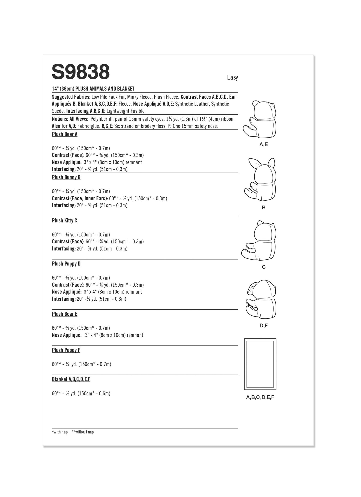 Simplicity 9838