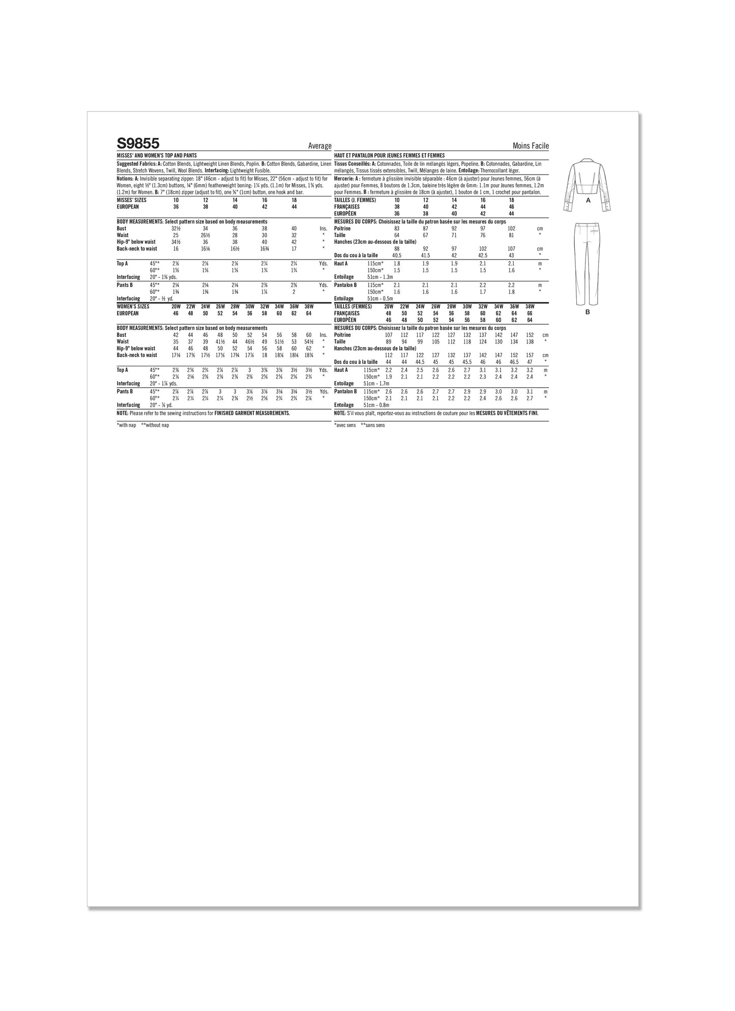 Simplicity 9855