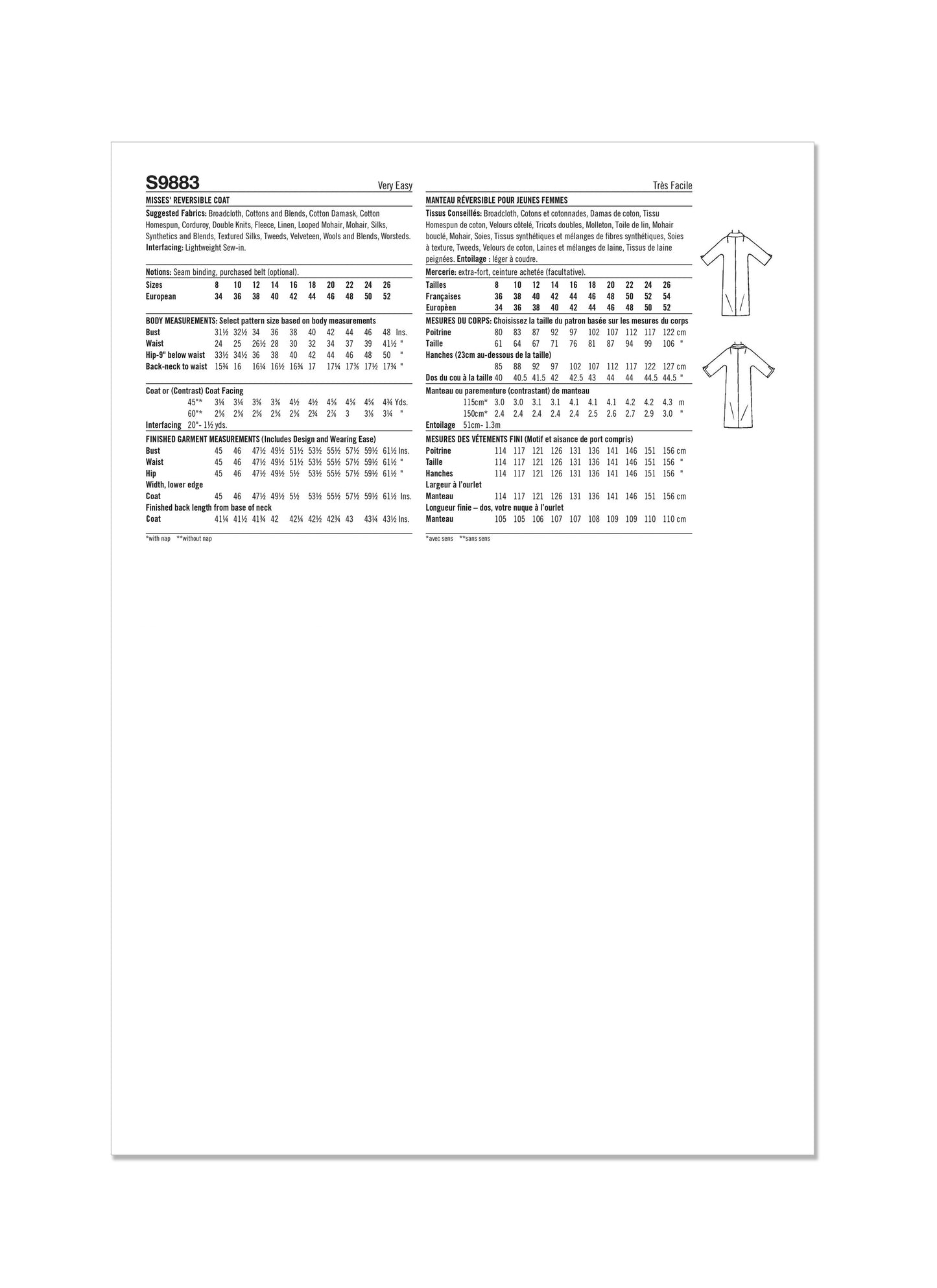 Simplicity 9883