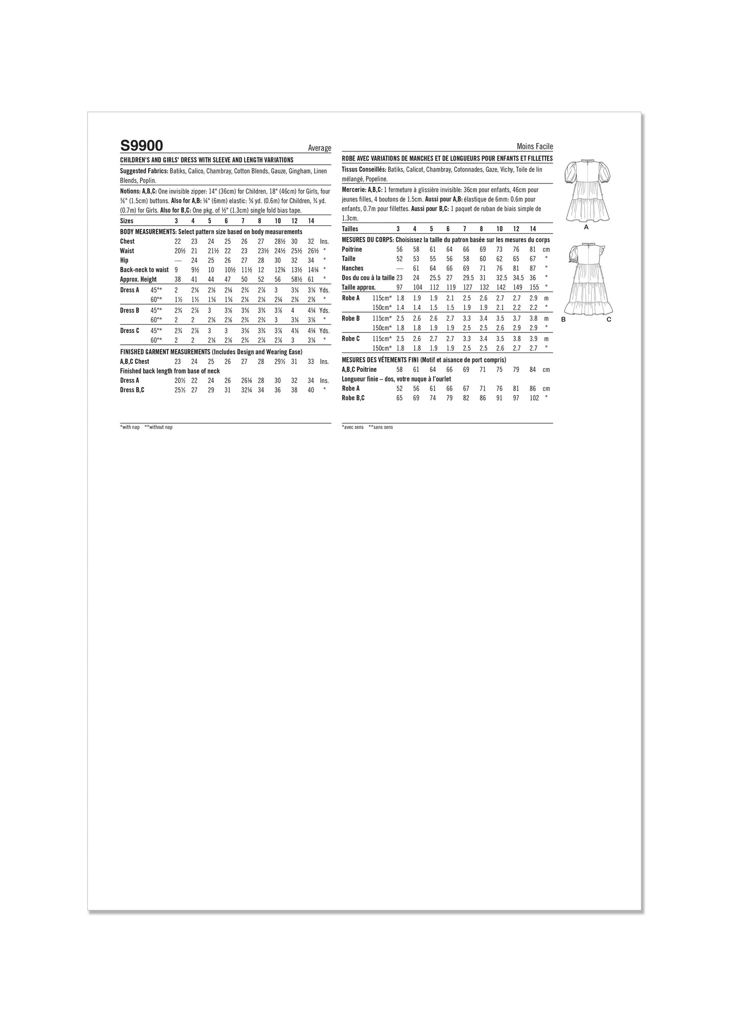 Simplicity 9900