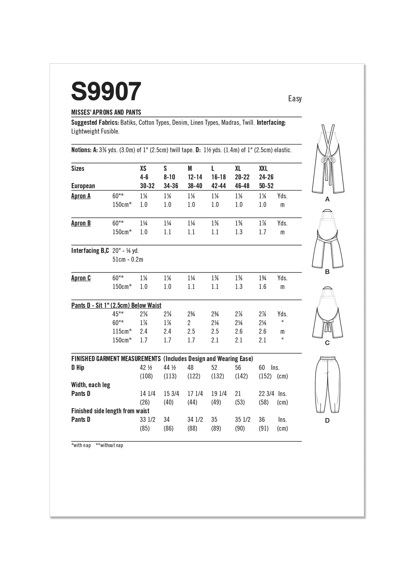 Simplicity 9907